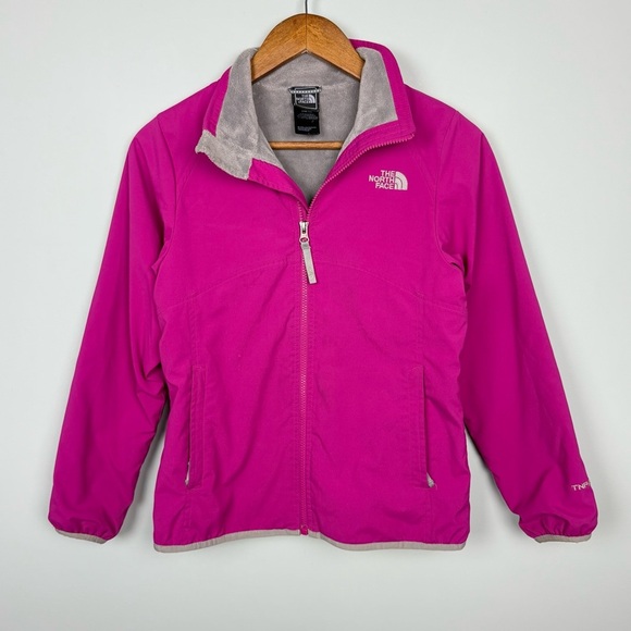The North Face TNF Apex Waterproof Fleece Lined Pink Jacket Size 14/16 - Picture 1 of 7